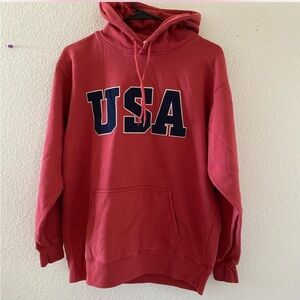 Brandy melville red christy USA hoodie